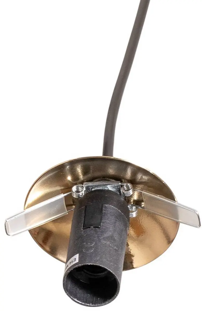 Euluna Hanglamp 4-Lichts Staal Glas - Zwart/Wit Opaal