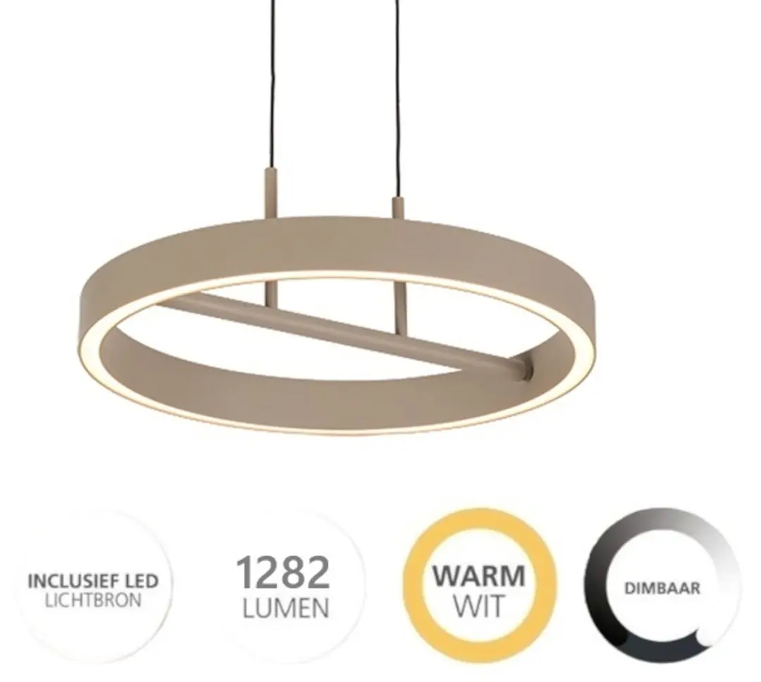 Freelight Livello Hanglamp Crème LED 32W Ø40cm