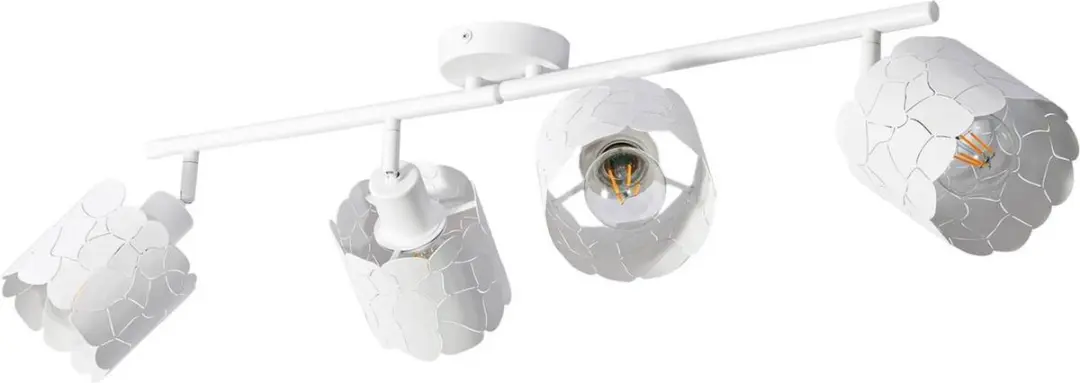 Lindby Plafondlamp 4 Licht Metaal - Wit