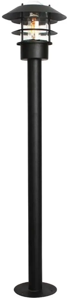Elstead Mini LED Tuin Pilaar Helsingor E27 60W - Zwart