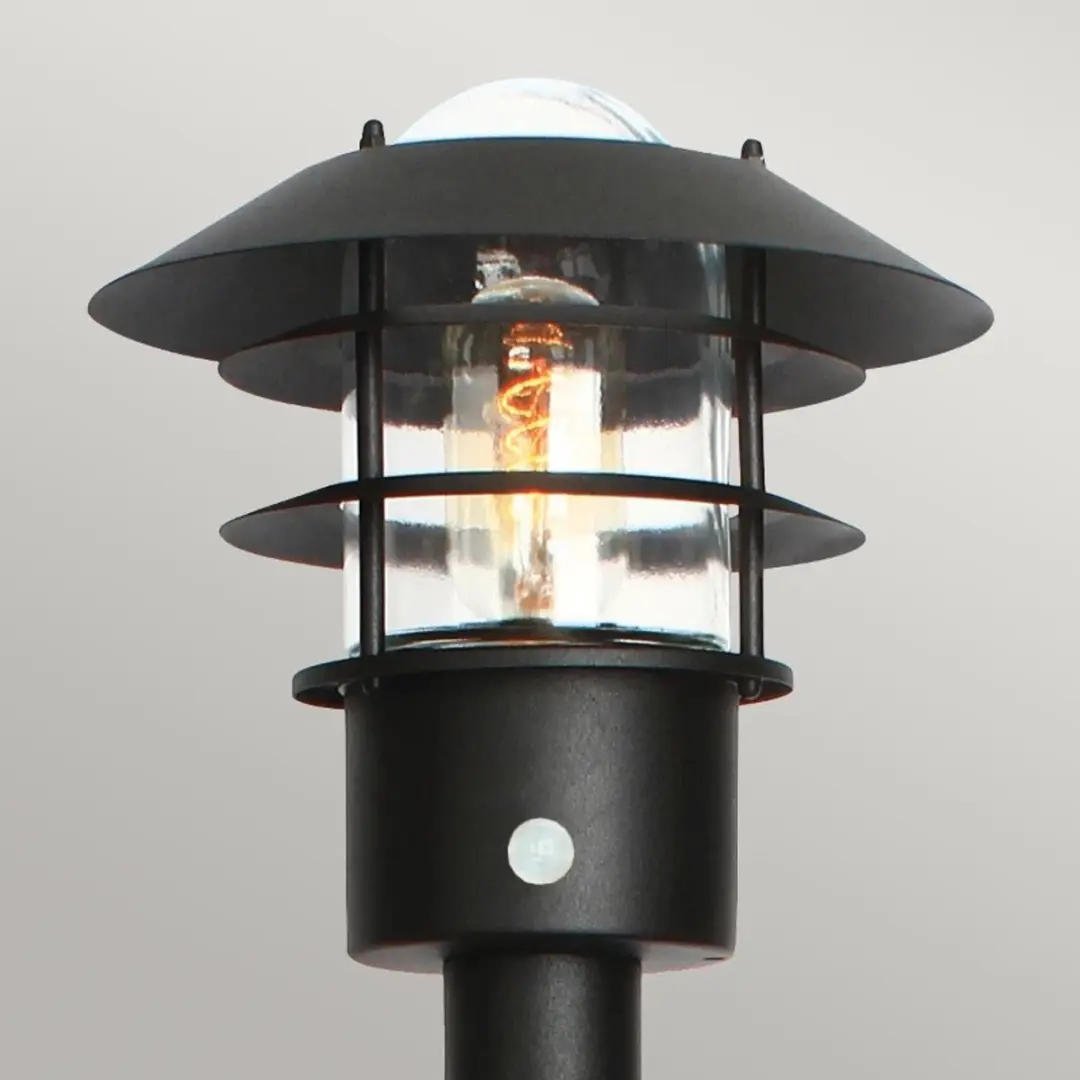 Elstead Mini LED Tuin Pilaar Helsingor E27 60W - Zwart