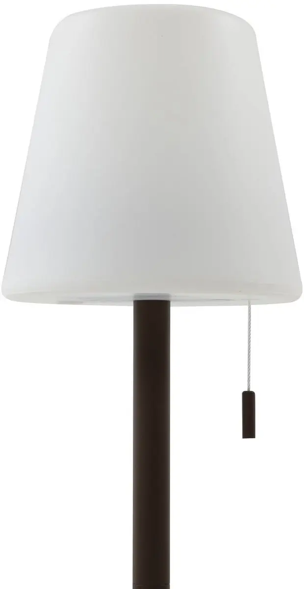 Lindby Terraslamp CCT 1 Licht - 45 cm - Donkerbruin/Wit
