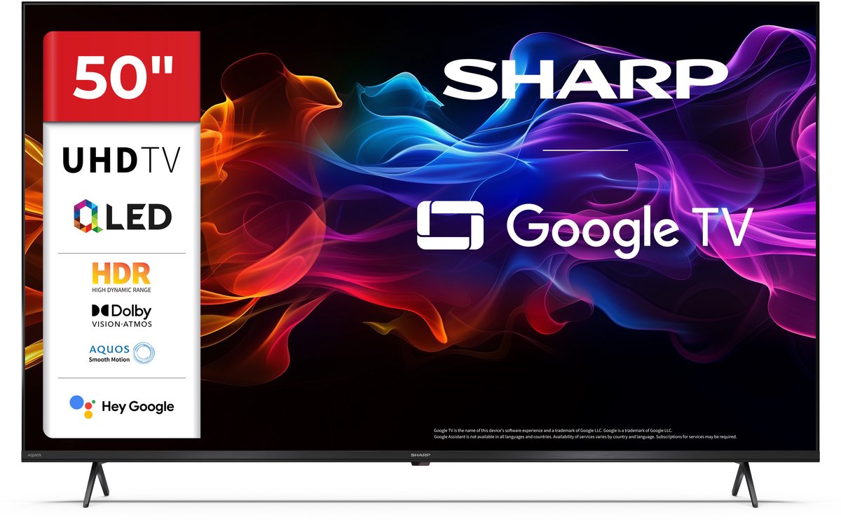 Sharp Aquos 50HP5265 - 50 inch 4K UHD QLED met Google TV