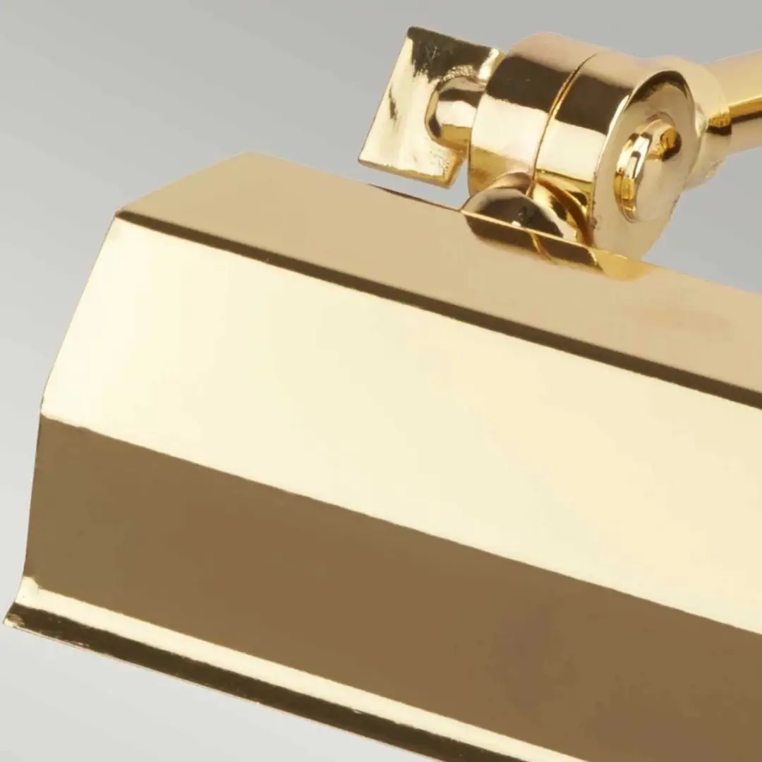 Elstead Chawton LED Schilderijverlichting E14 - 40W - Dimbaar - Polished Brass