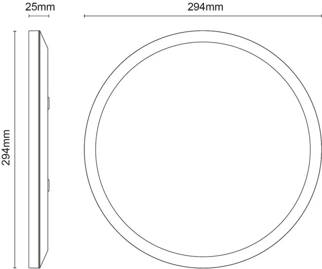Globo Plafondlamp Messing 18W 1600Lm - IP44