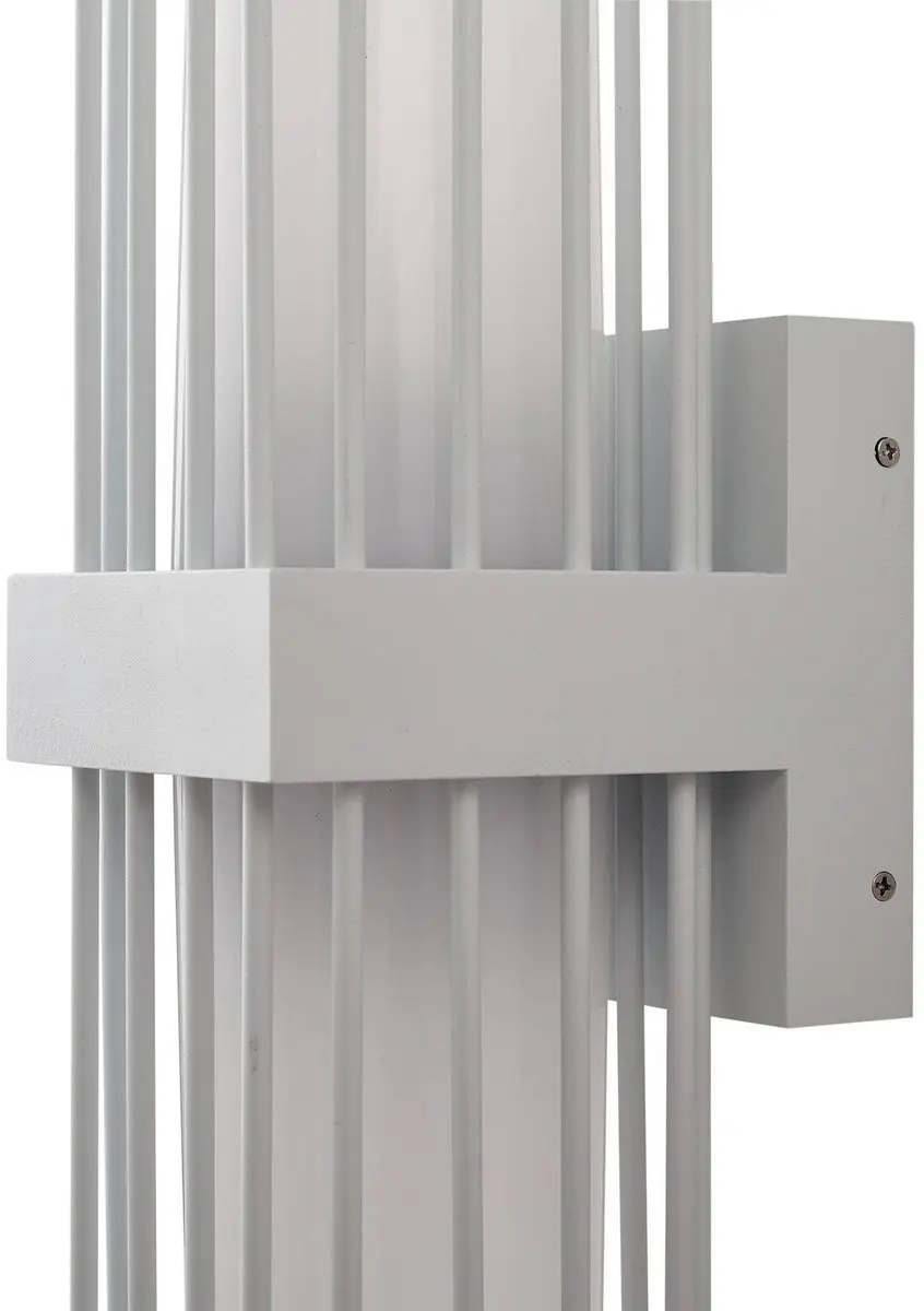 Lucande Wandlamp Buiten 2-Lichts Aluminium - Wit