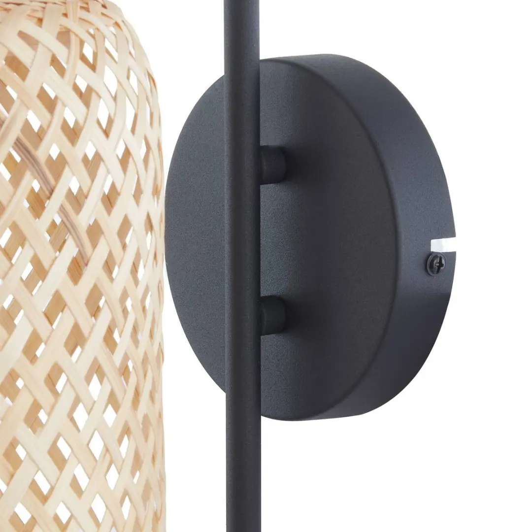 Lindby Wandlamp Bamboe 1 Licht E27 - 15W