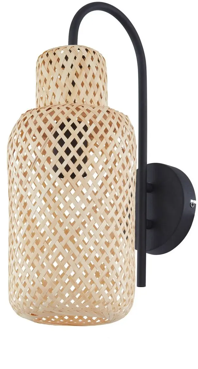 Lindby Wandlamp Bamboe 1 Licht E27