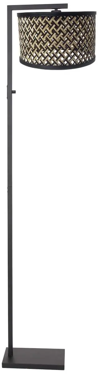 Steinhauer Stang 3705ZW Vloerlamp - 160cm Kantelbaar - Beige/Zwart