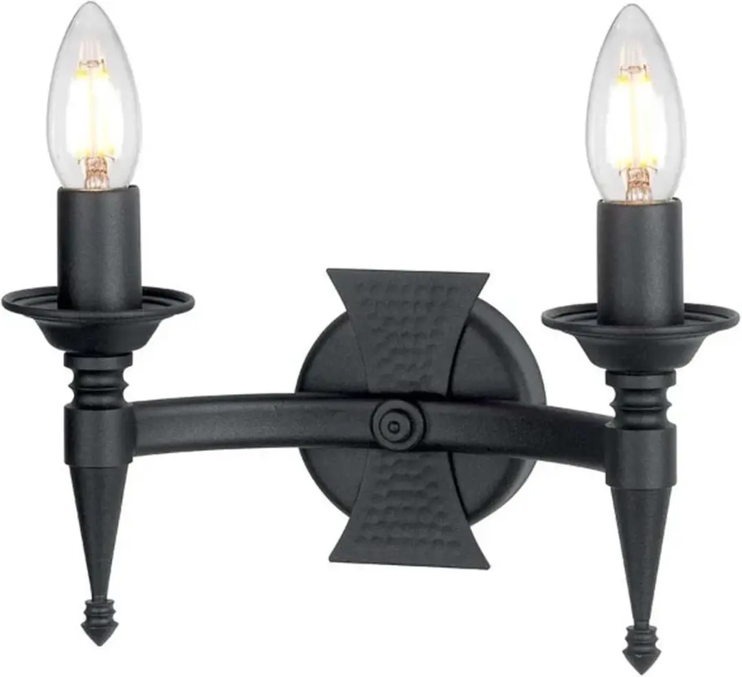 Elstead Saxon LED Wandlamp 2x E14 60W