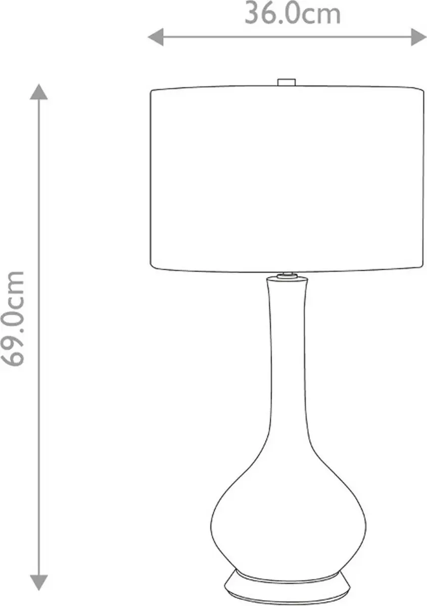 Elstead LED Tafellamp MILO - 1x E27 60W - Polished Nickel/Wit/Rosa