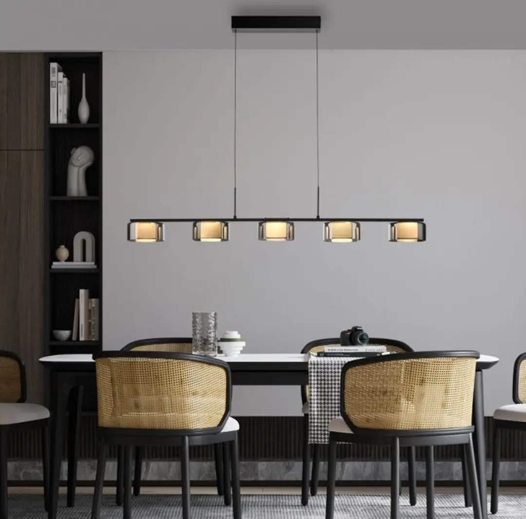 Paul Neuhaus Rika Hanglamp - 5 Lichtpunten - Zwart - afbeelding 6 van 6