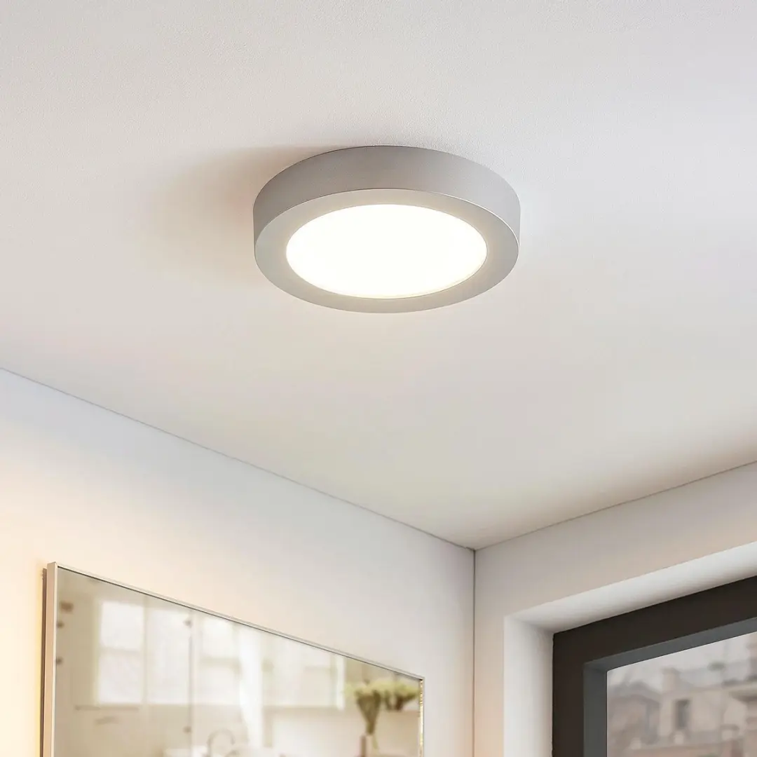 ARCCHIO Plafondlamp Badkamer 1 Licht - Ø25cm - Zilver/Wit - afbeelding 6 van 6