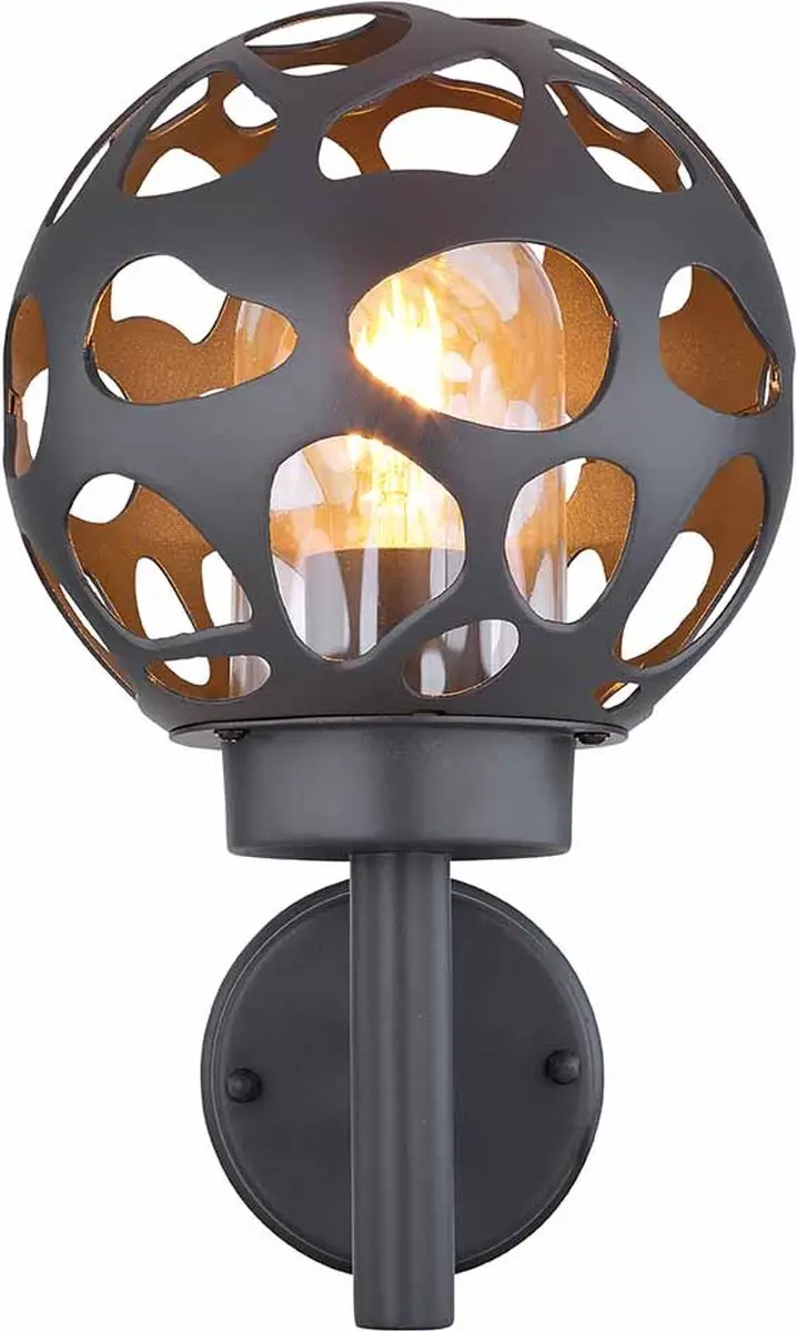 Globo Hilario Wandlamp 31805 - Antraciet