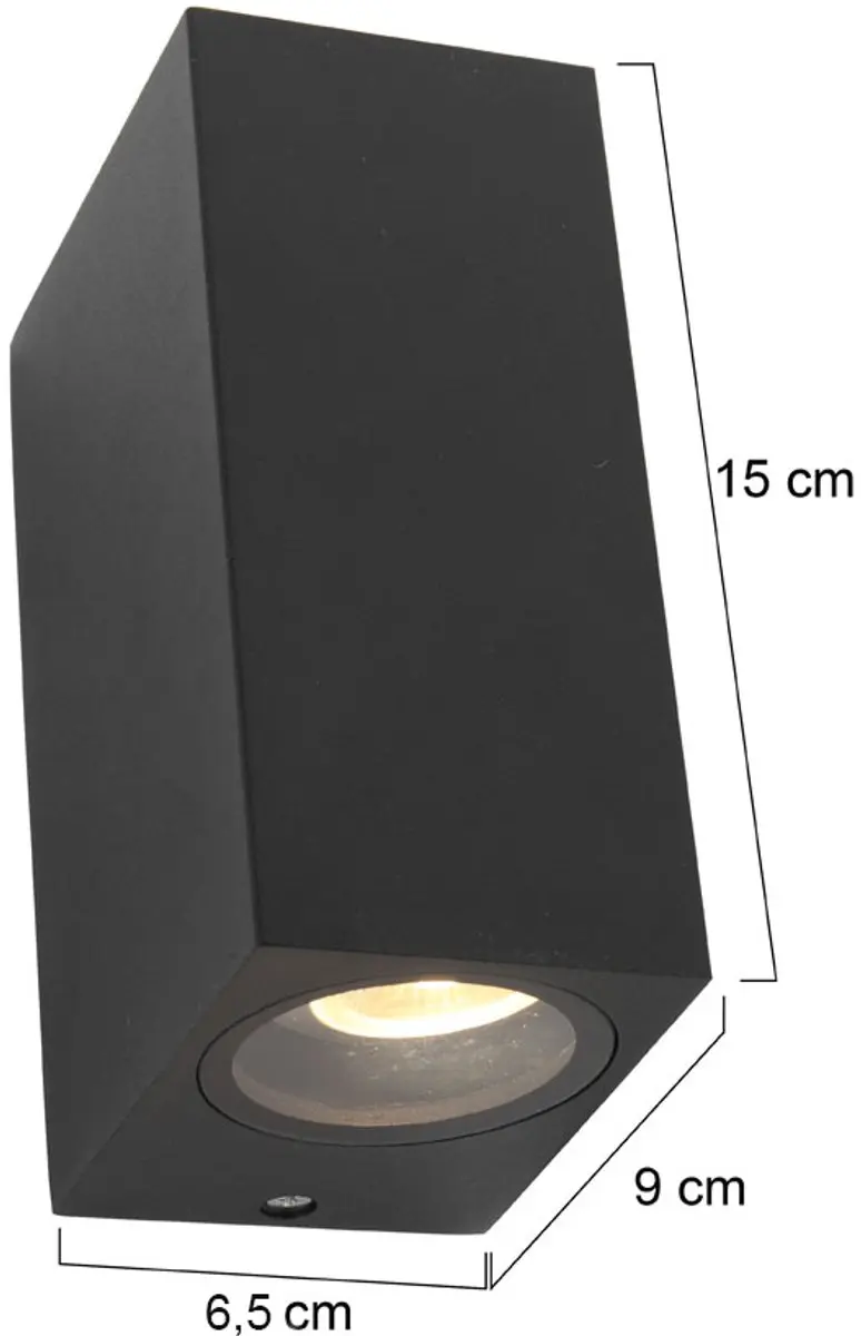 Steinhauer Wandlamp Modern Zwart - 2x GU10 - afbeelding 6 van 6