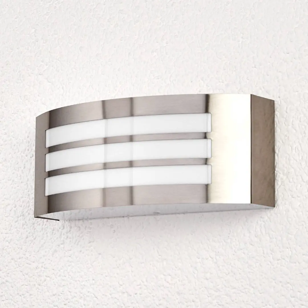 Lindby Wandlamp Buiten RVS IP44 - 1 Lichtpunt E27