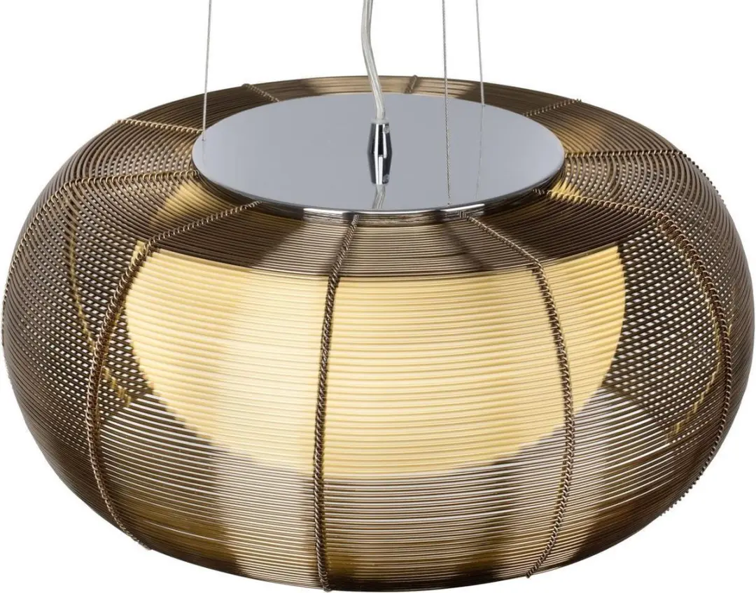 Brilliant RELAX Hanglamp Brons/Chroom - 3 Lichtpunten Ø40cm