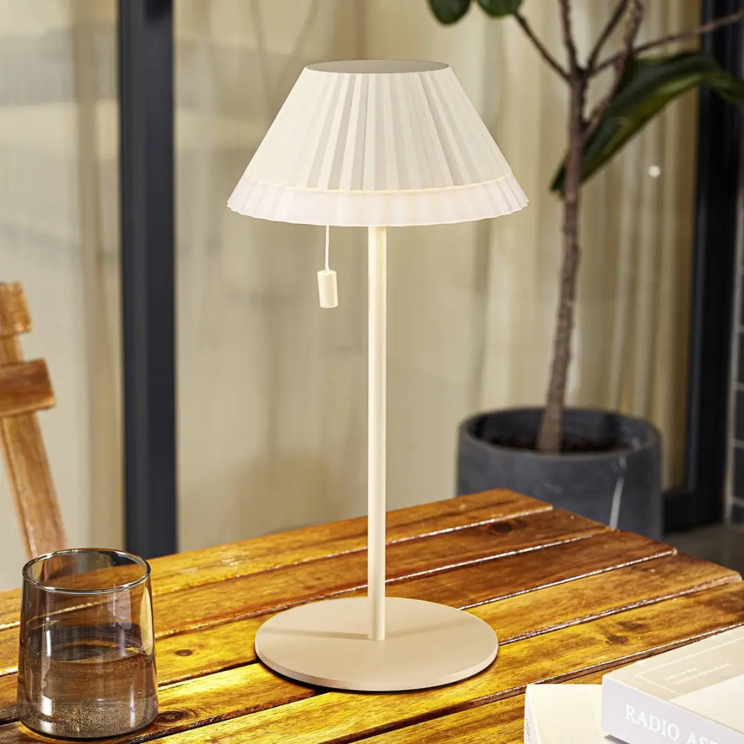 Lindby Terraslamp CCT 1 Licht - 35cm - Beige/Wit - afbeelding 6 van 6