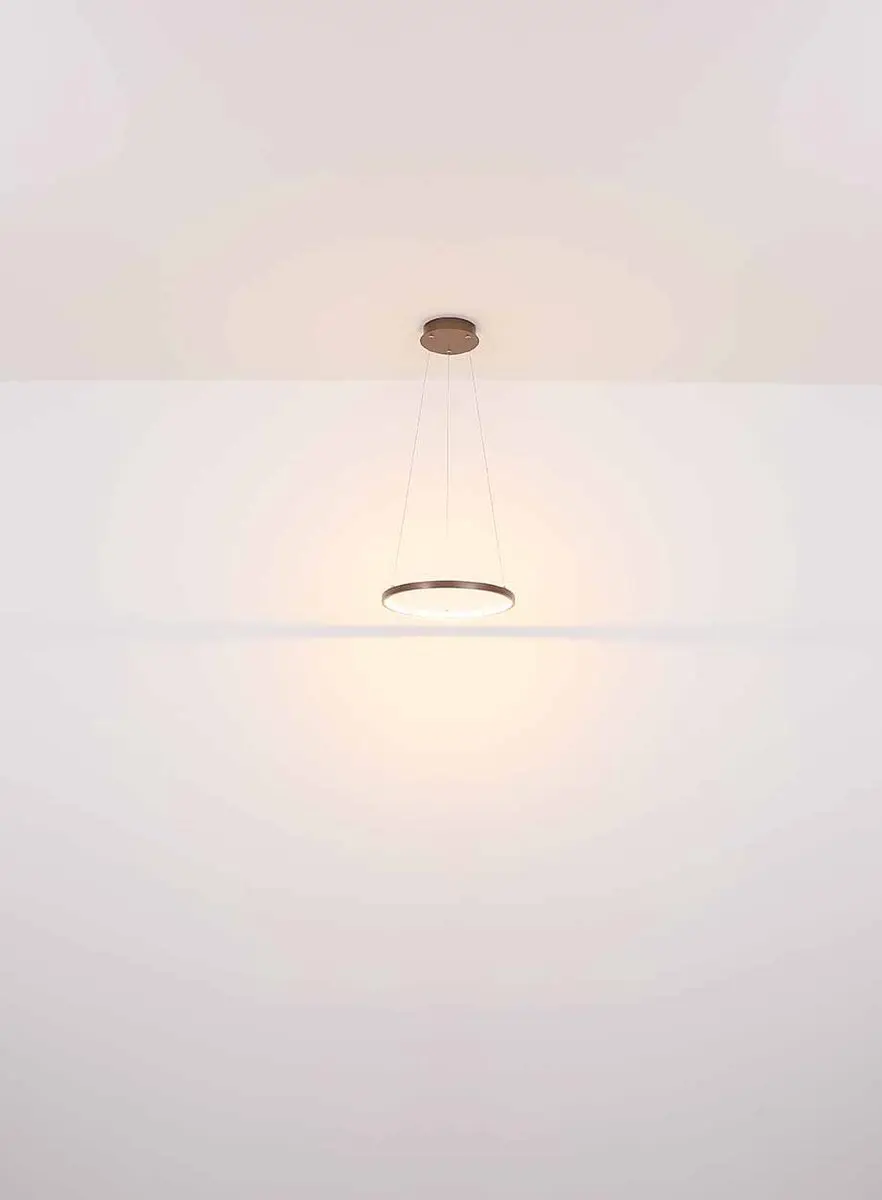 Globo Ralph Hanglamp - Bruin Ø39cm LED