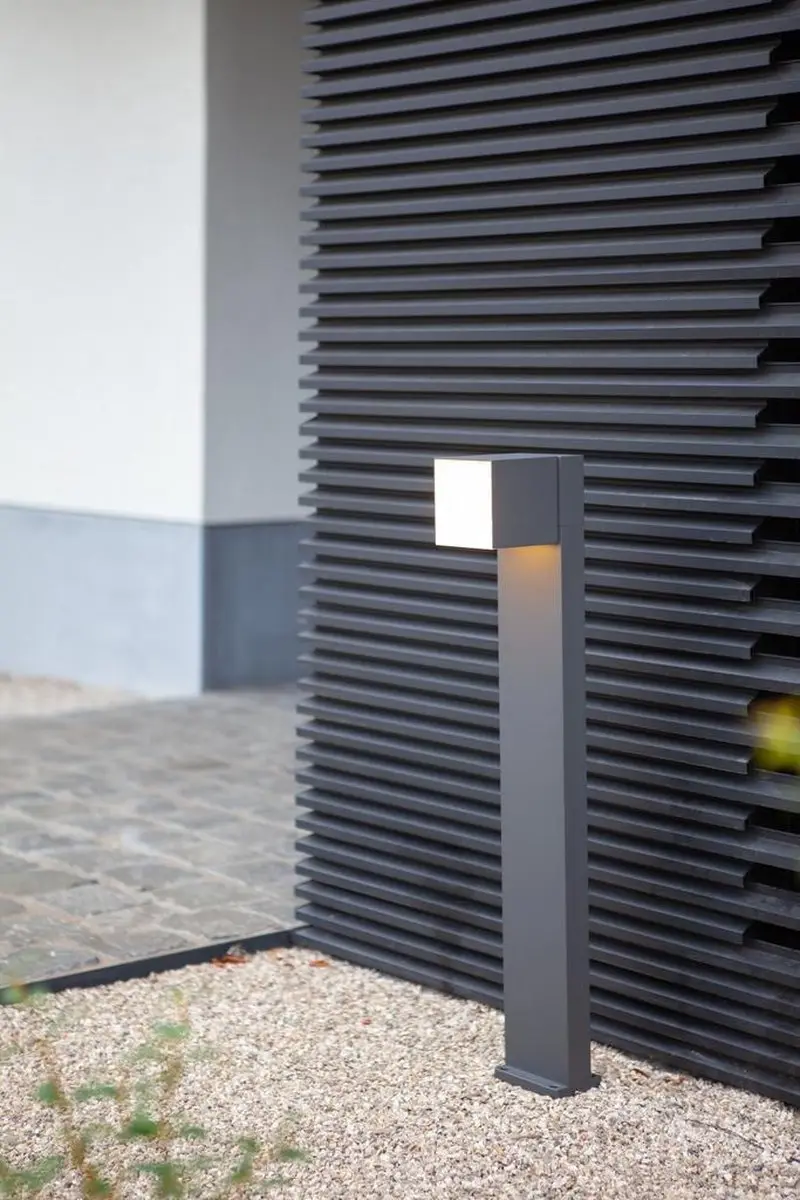 Lutec Cuba Tuinpaal LED 500 Lumen - Donkergrijs