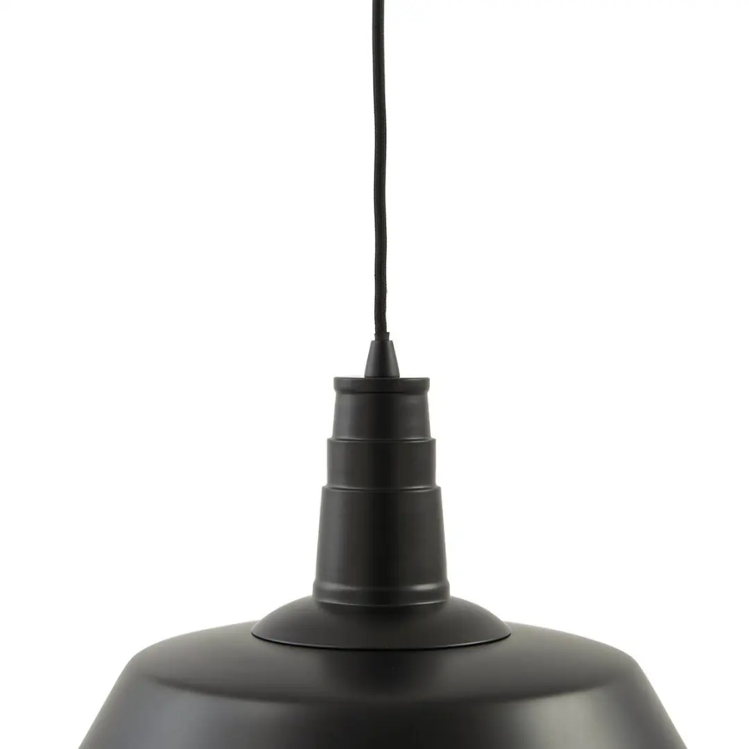 Lindby Hanglamp Metaal 1 Licht E27 - 36cm - Zwart/Wit