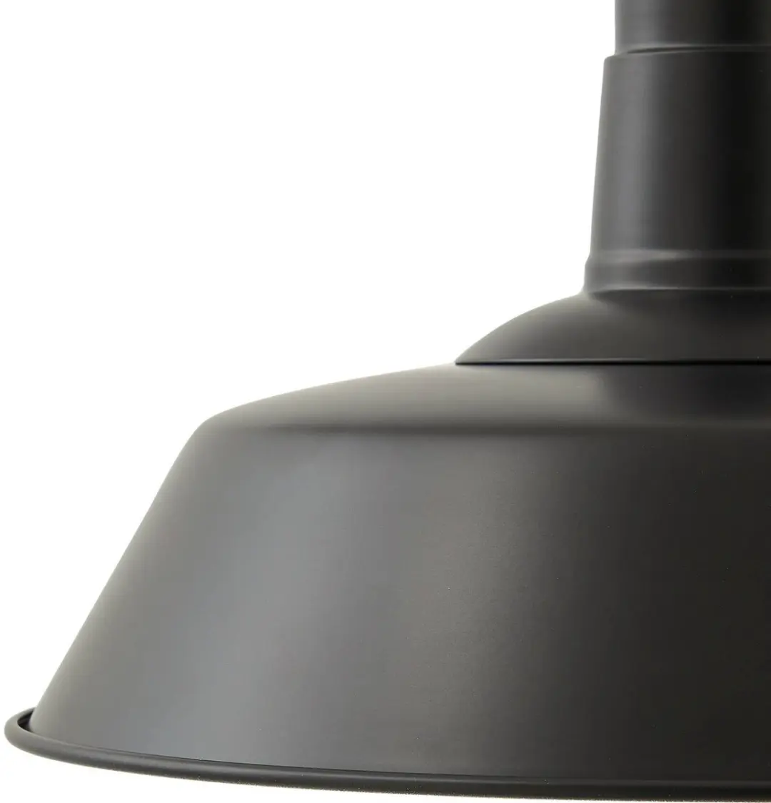 Lindby Hanglamp Metaal 1 Licht E27 - 36cm - Zwart/Wit