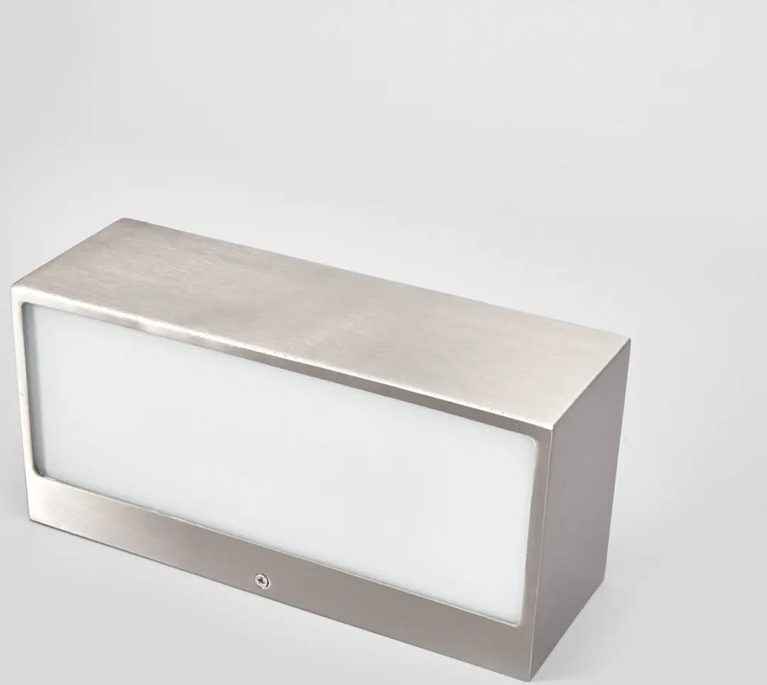 Lindby Wandlamp Buiten 1 Licht E27 Roestvrij Staal Wit