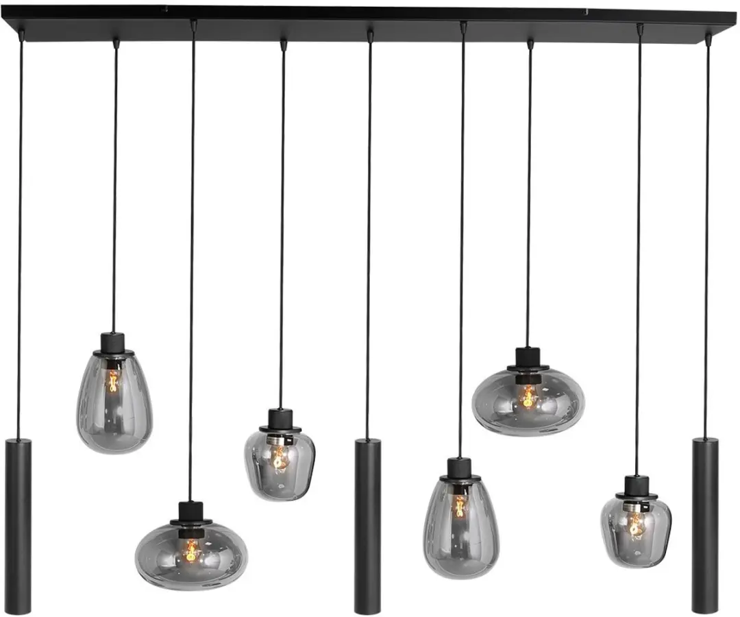 Steinhauer Hanglamp Reflexion 3796ZW - 9 Lichtpunten - Zwart