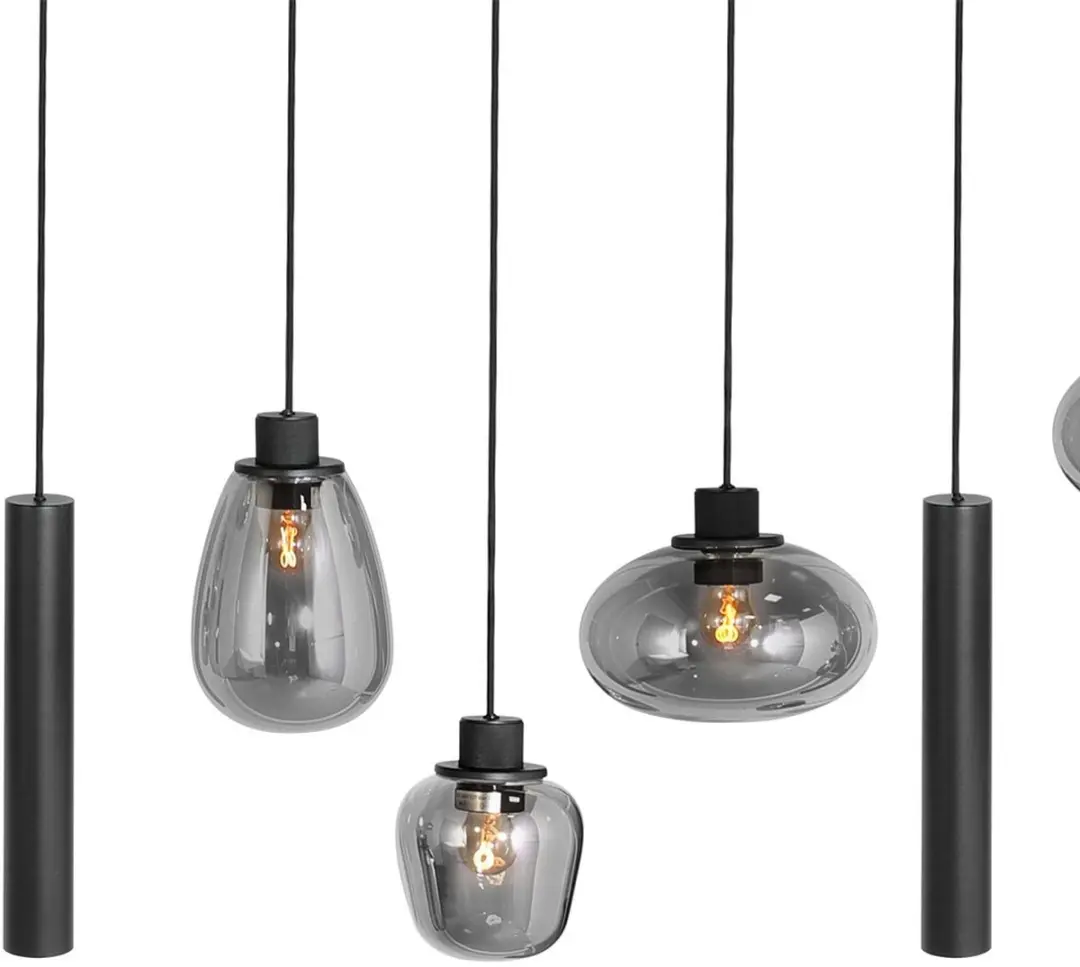 Steinhauer Hanglamp Reflexion 3796ZW - 9 Lichtpunten - Zwart
