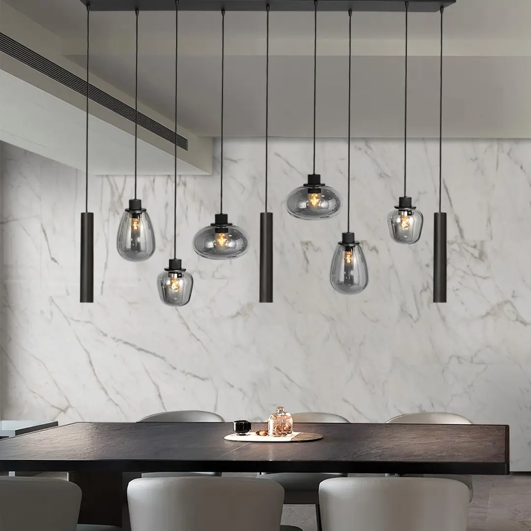 Steinhauer Hanglamp Reflexion 3796ZW - 9 Lichtpunten - Zwart