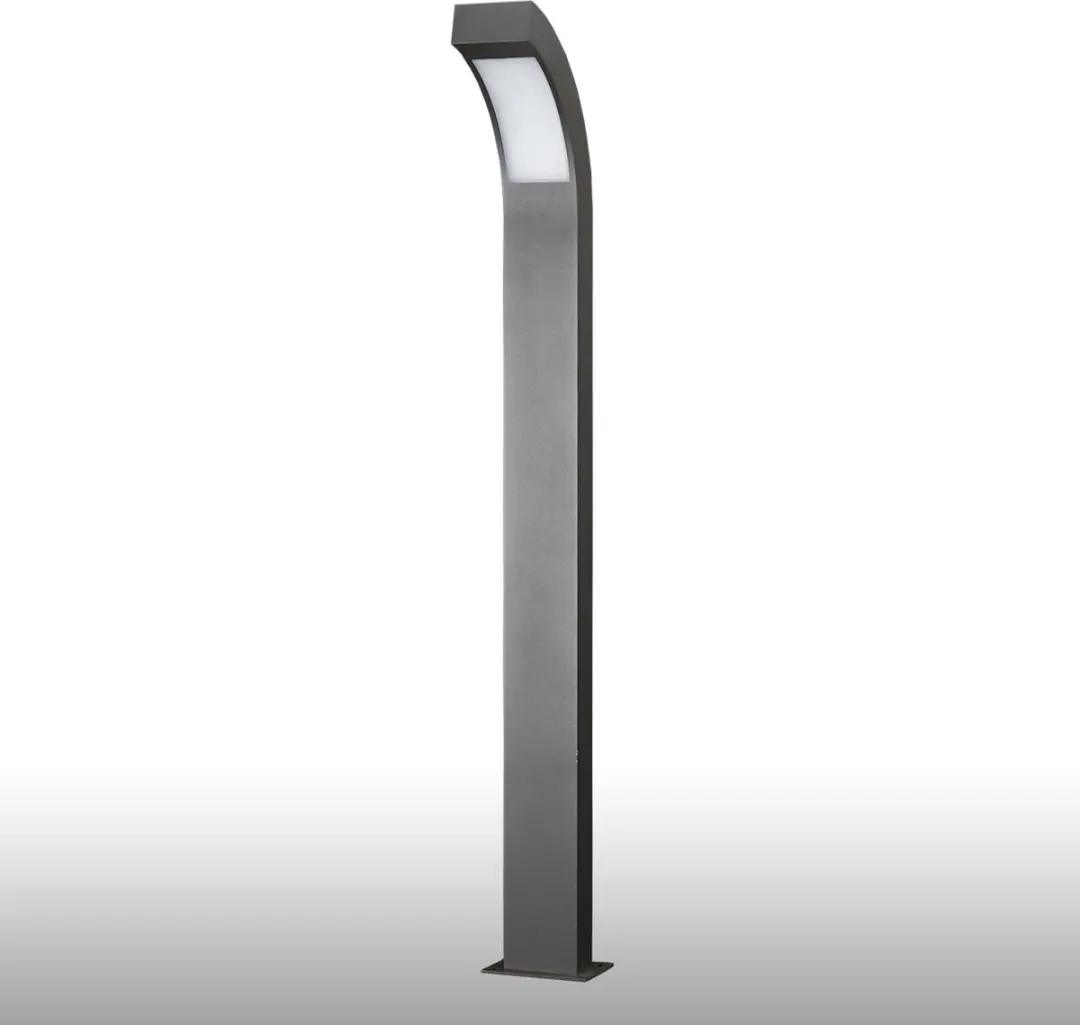 Lucande LED Buitenlamp 3W - Grafietgrijs/Wit Transparant