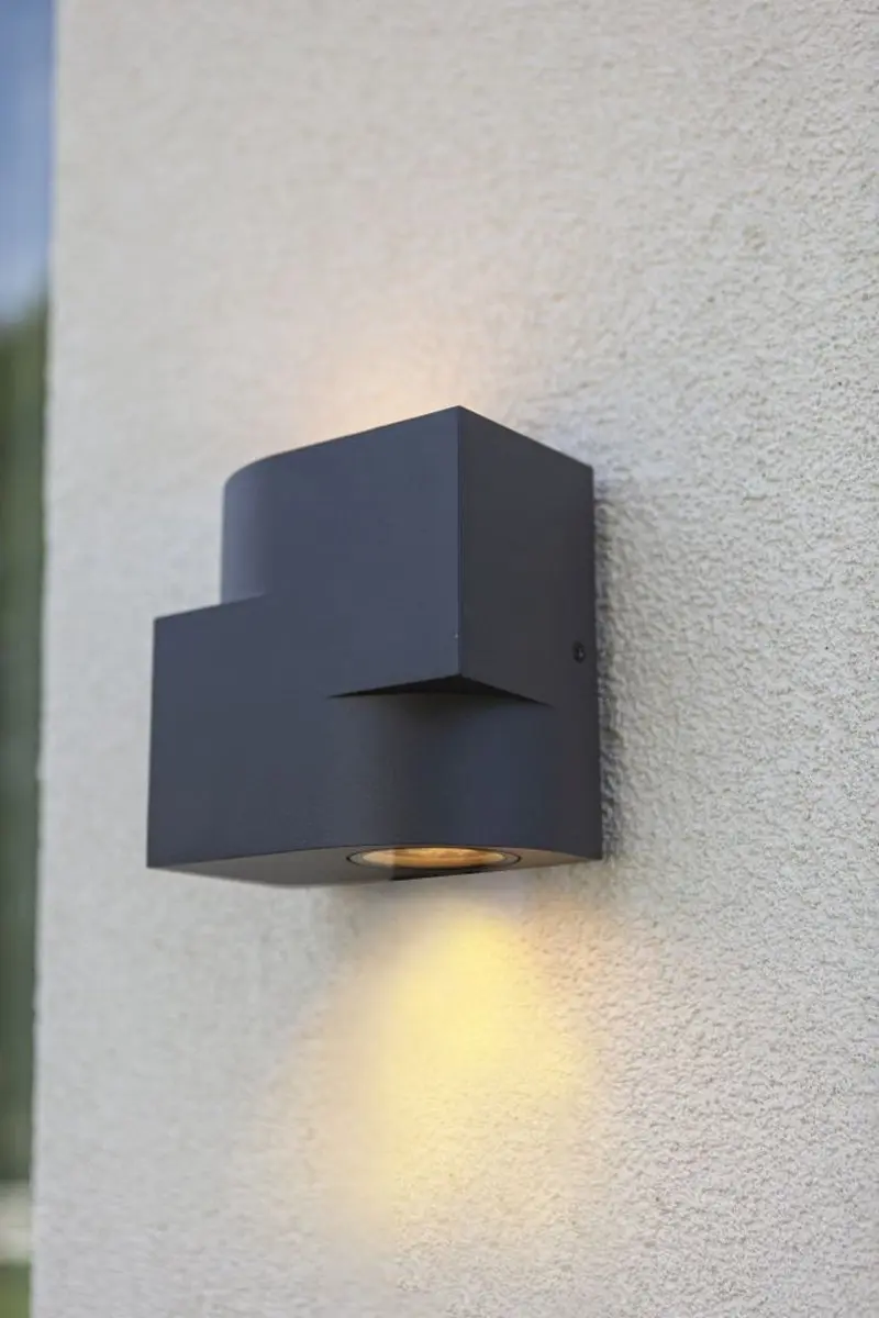 Lutec Marbo Wandlamp GU10 Donkergrijs