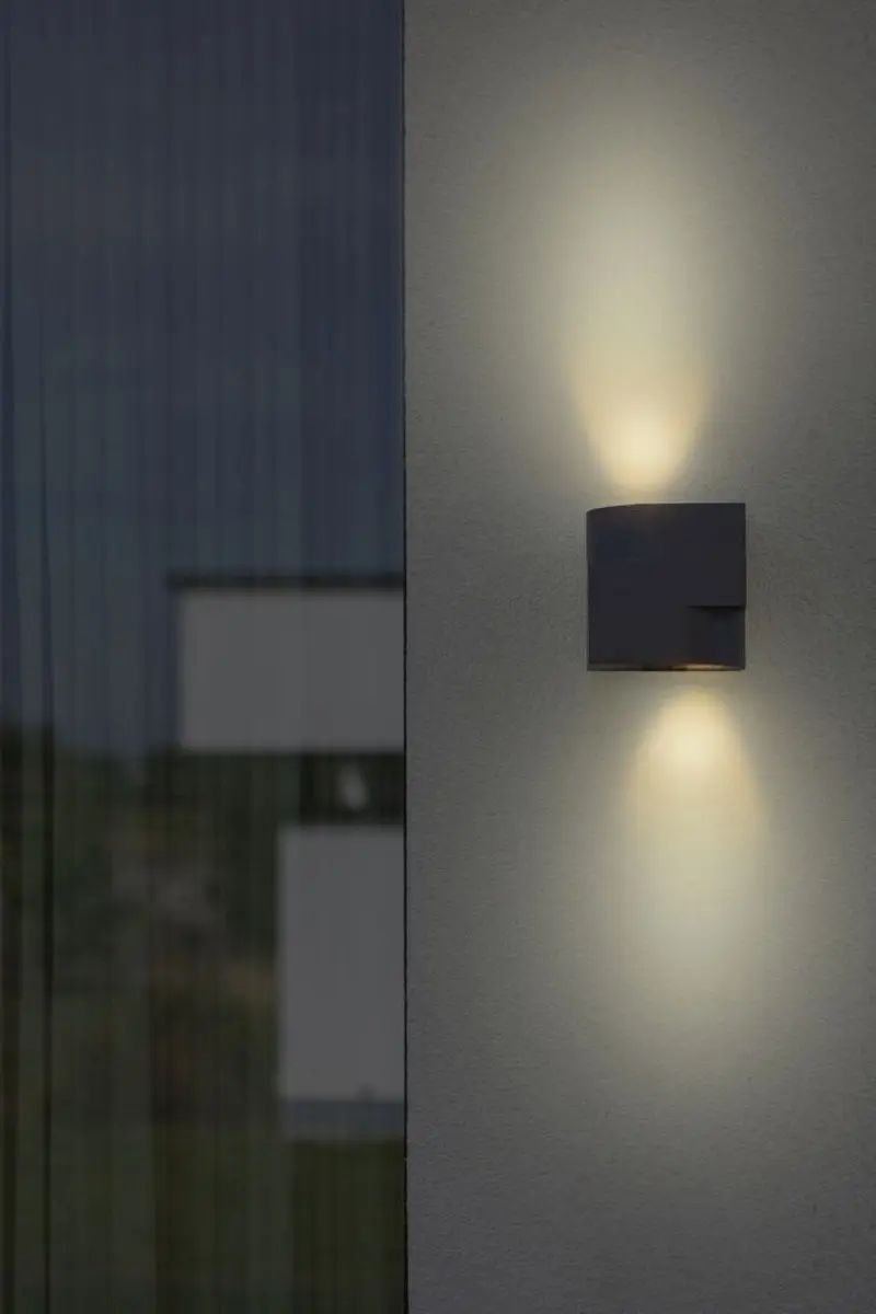 Lutec Marbo Wandlamp GU10 Donkergrijs