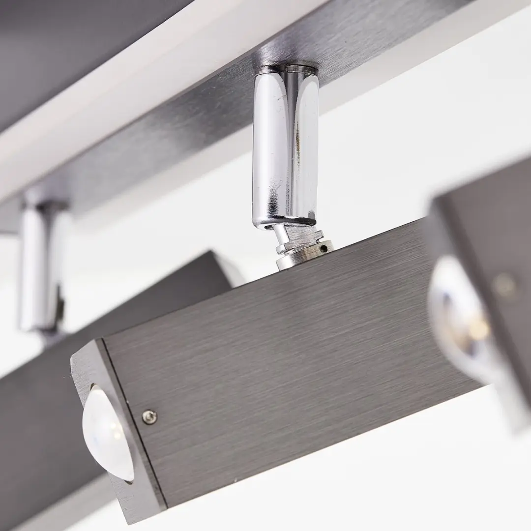 Brilliant Howle LED Spotbar 4-lamps 27W - Aluminium/Zwart