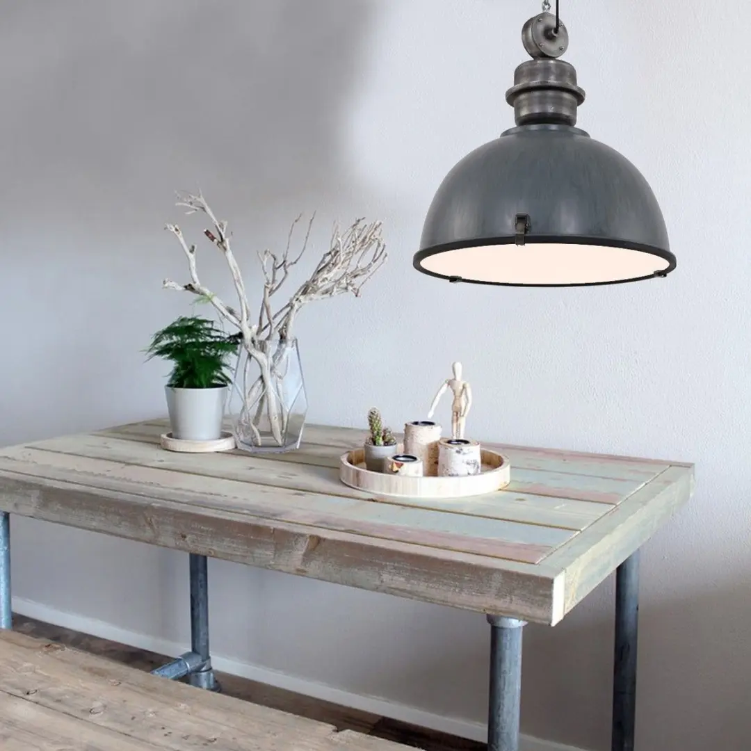 Steinhauer Hanglamp Bikkel XXL 7834GR - Ø52cm Grijs