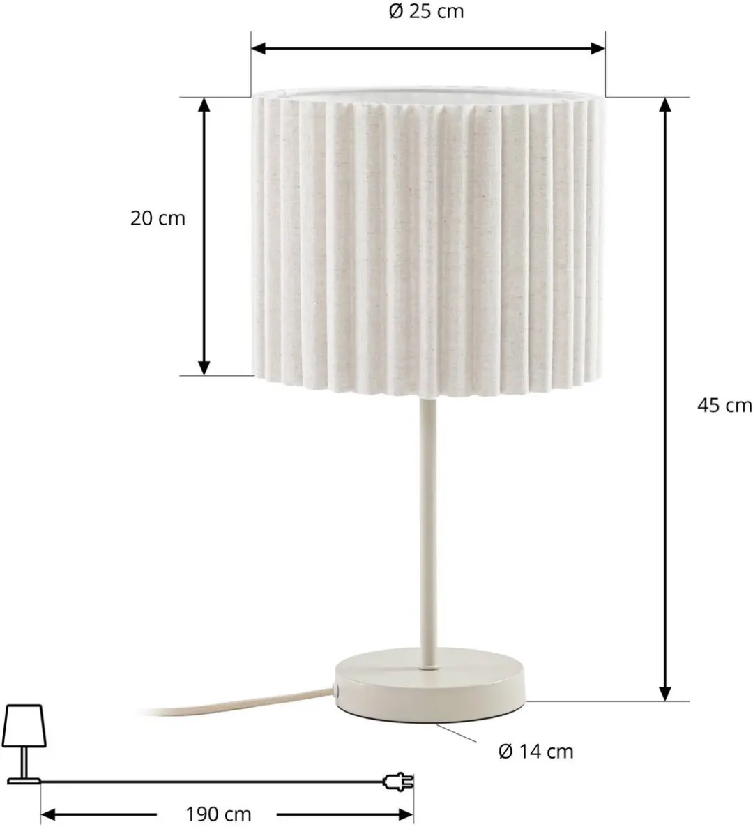 Lindby Tafellamp 1 Licht