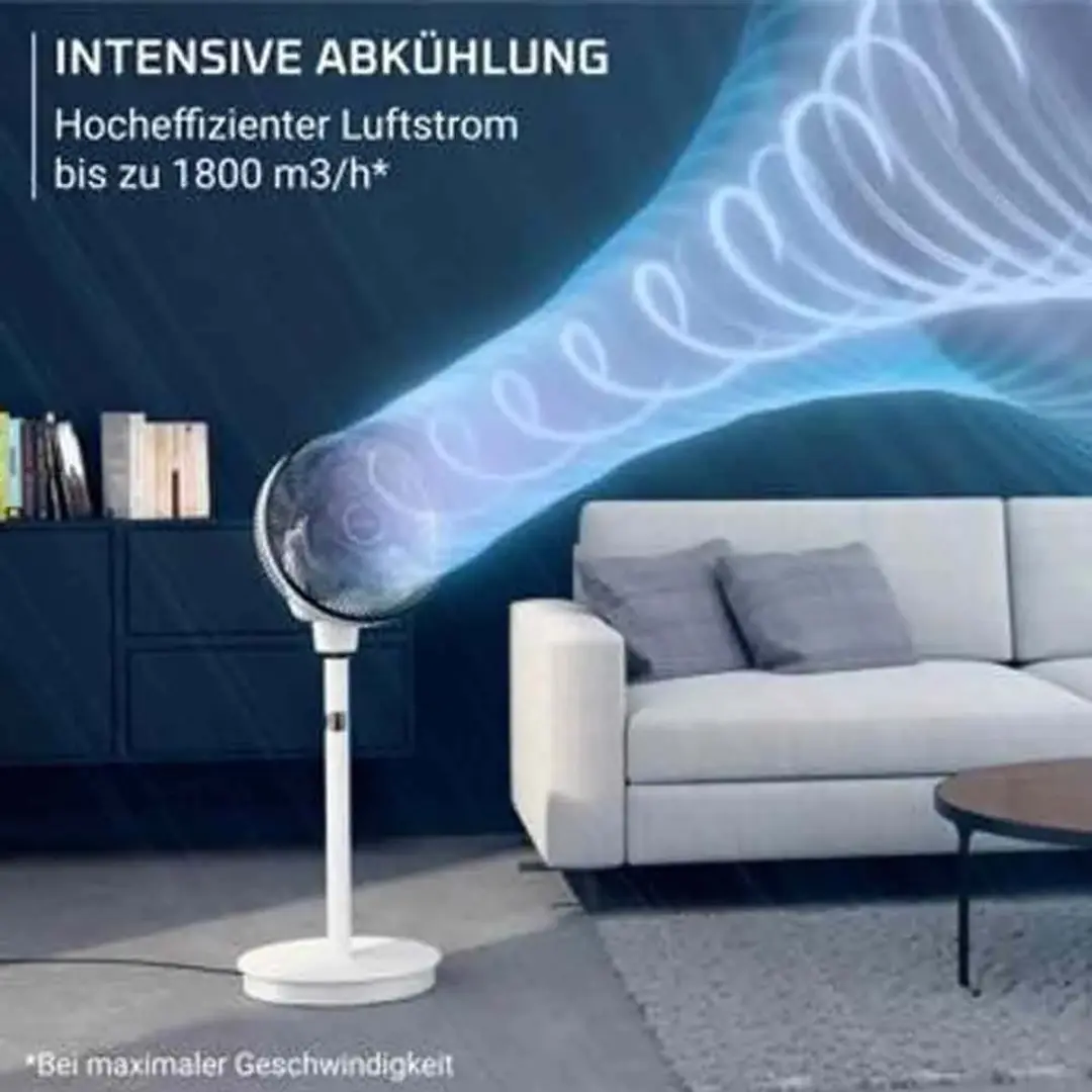 Rowenta Qv5040f0 Staande Ventilator - Zilver
