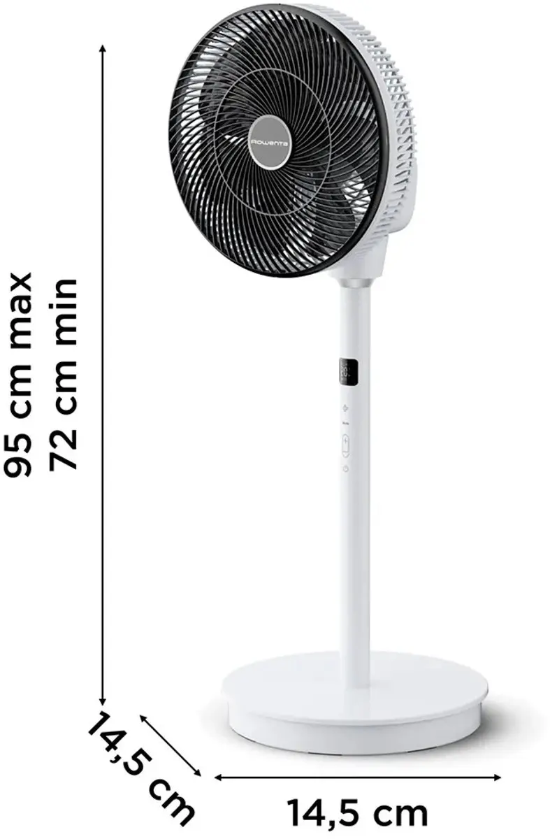 Rowenta Qv5040f0 Staande Ventilator - Zilver