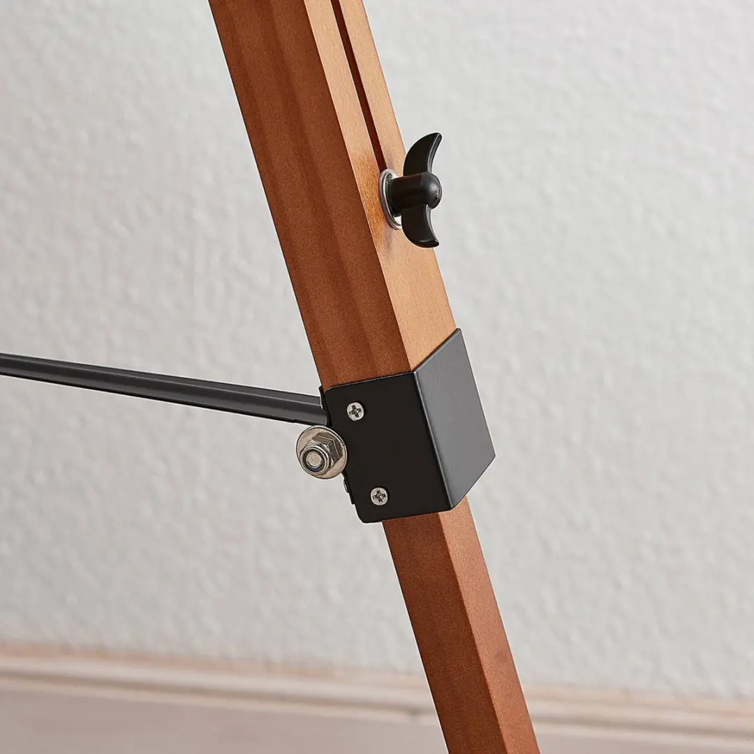 Lindby Vloerlamp Driepoot 1 Licht - 160cm - Donkerbruin/Zwart
