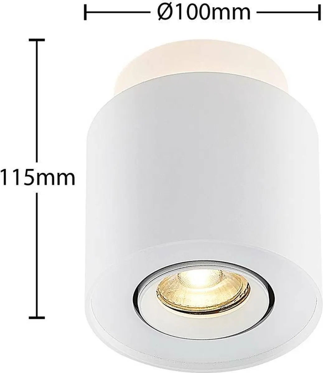 ARCCHIO Buitenspot 1 Licht GU10 Aluminium - 10cm - Wit