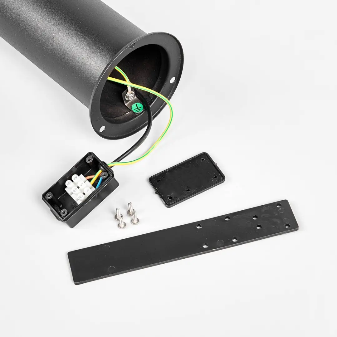 Lindby LED Buitenlamp 8.1W - 1 Licht - Zwart/Transparant