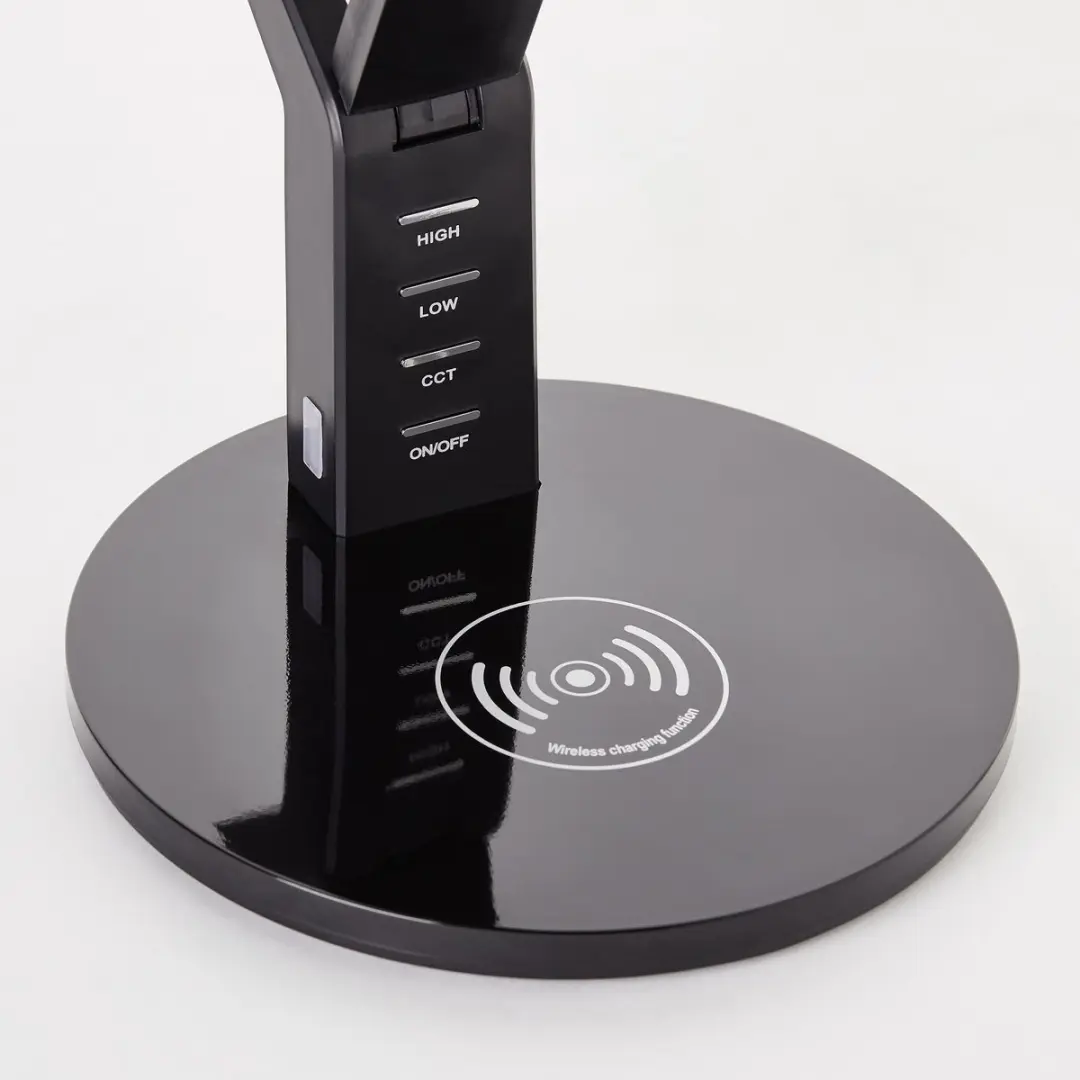 Brilliant Kaila Bureaulamp - LED 8W Draadloos Oplaadstation - Zwart