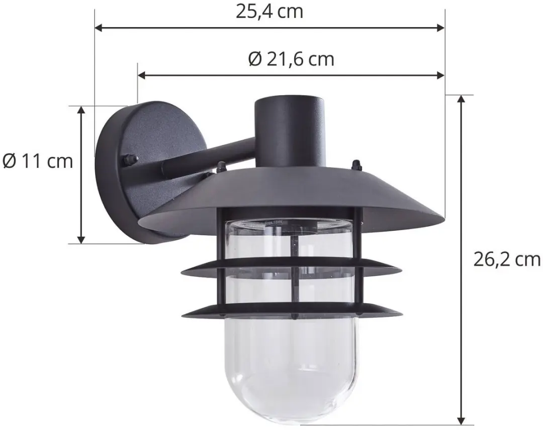 Lindby Wandlamp Buiten 1 Licht E27