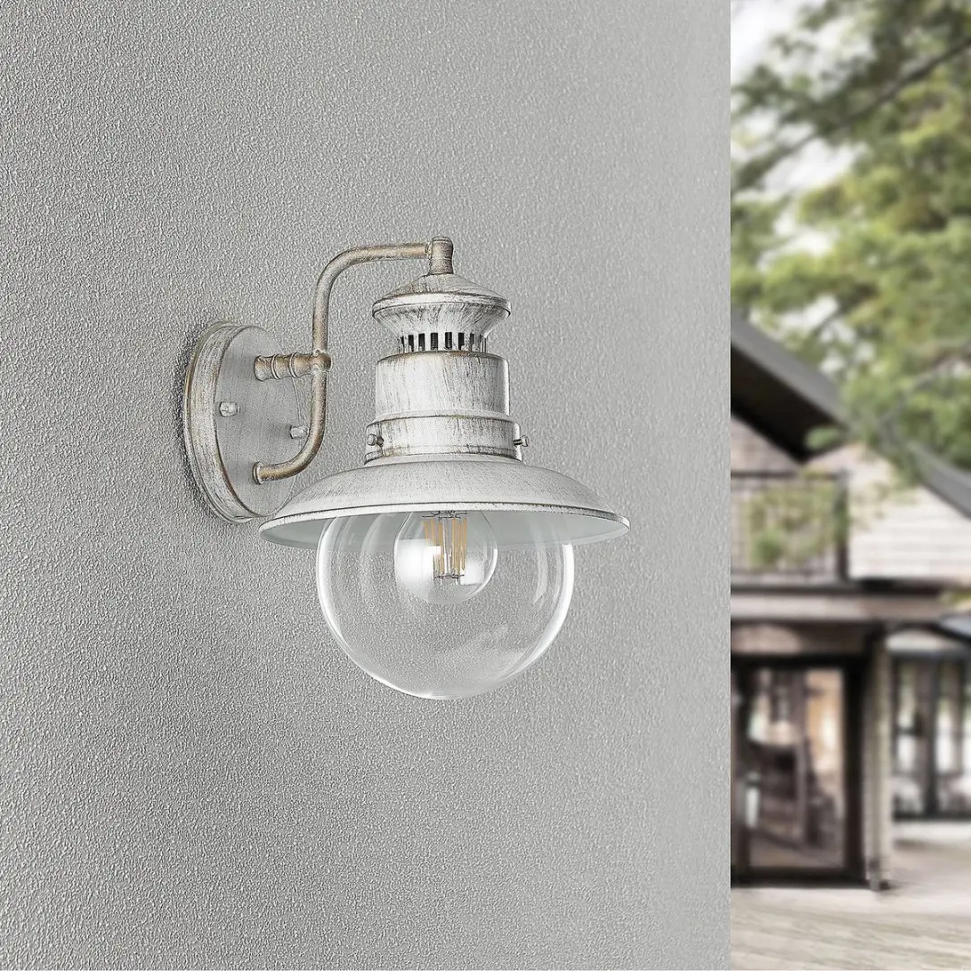 Lindby Wandlamp Buiten Metaal Glas 1 Licht