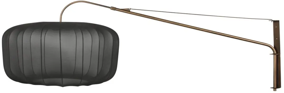 Steinhauer Vela Lino 4749BR Wandlamp - Ø60cm - Bruin/Zwart