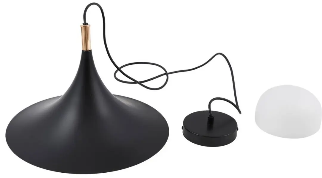 Lindby Hanglamp IJzer G9 8W - Zwart