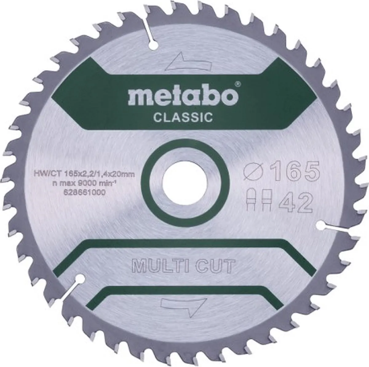 Metabo 628661000 Multi Cut Cirkelzaagblad 165mm - 42T