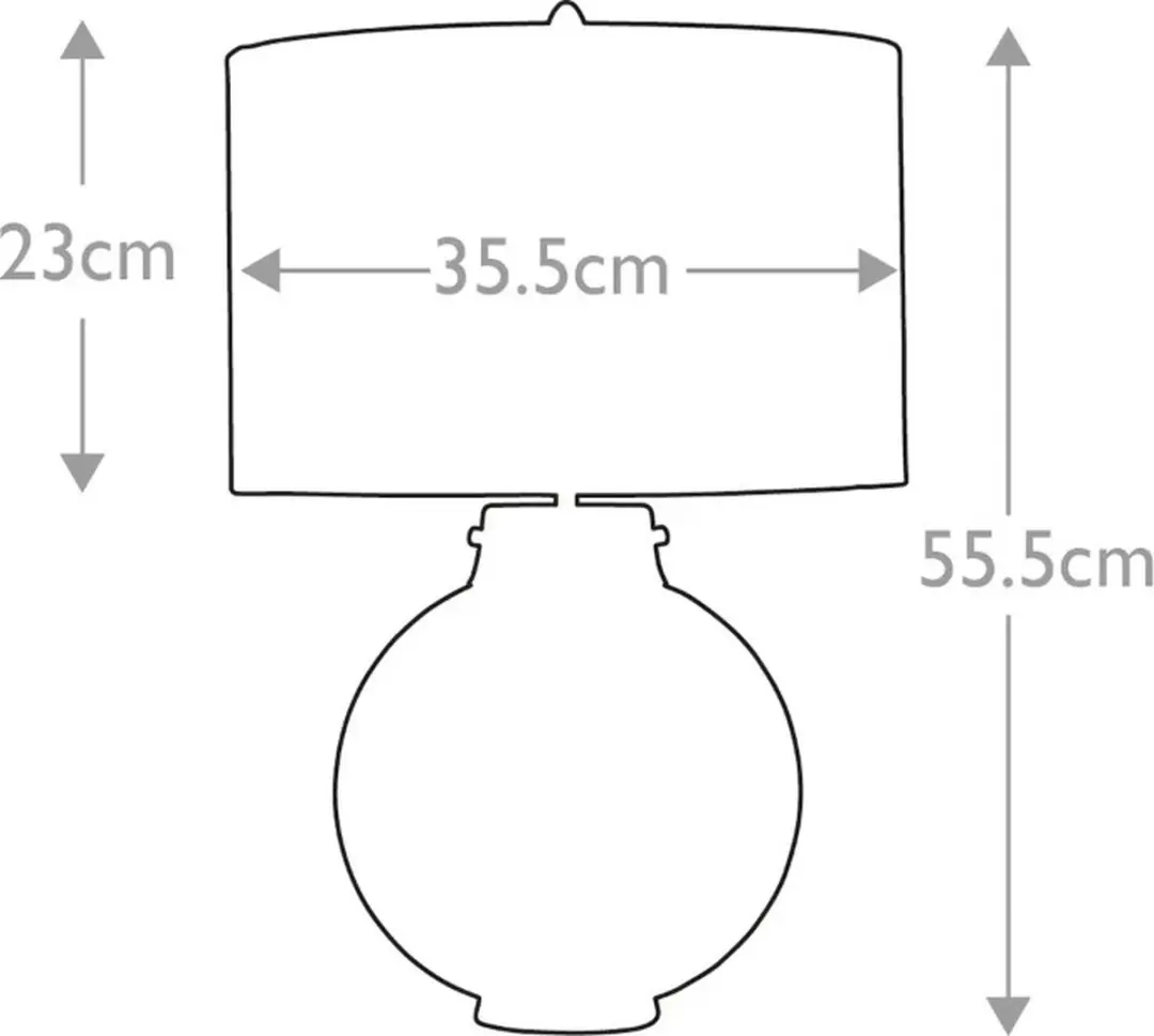 Elstead LED Tafellamp Kara - Polished Nickel - Smoke Glas