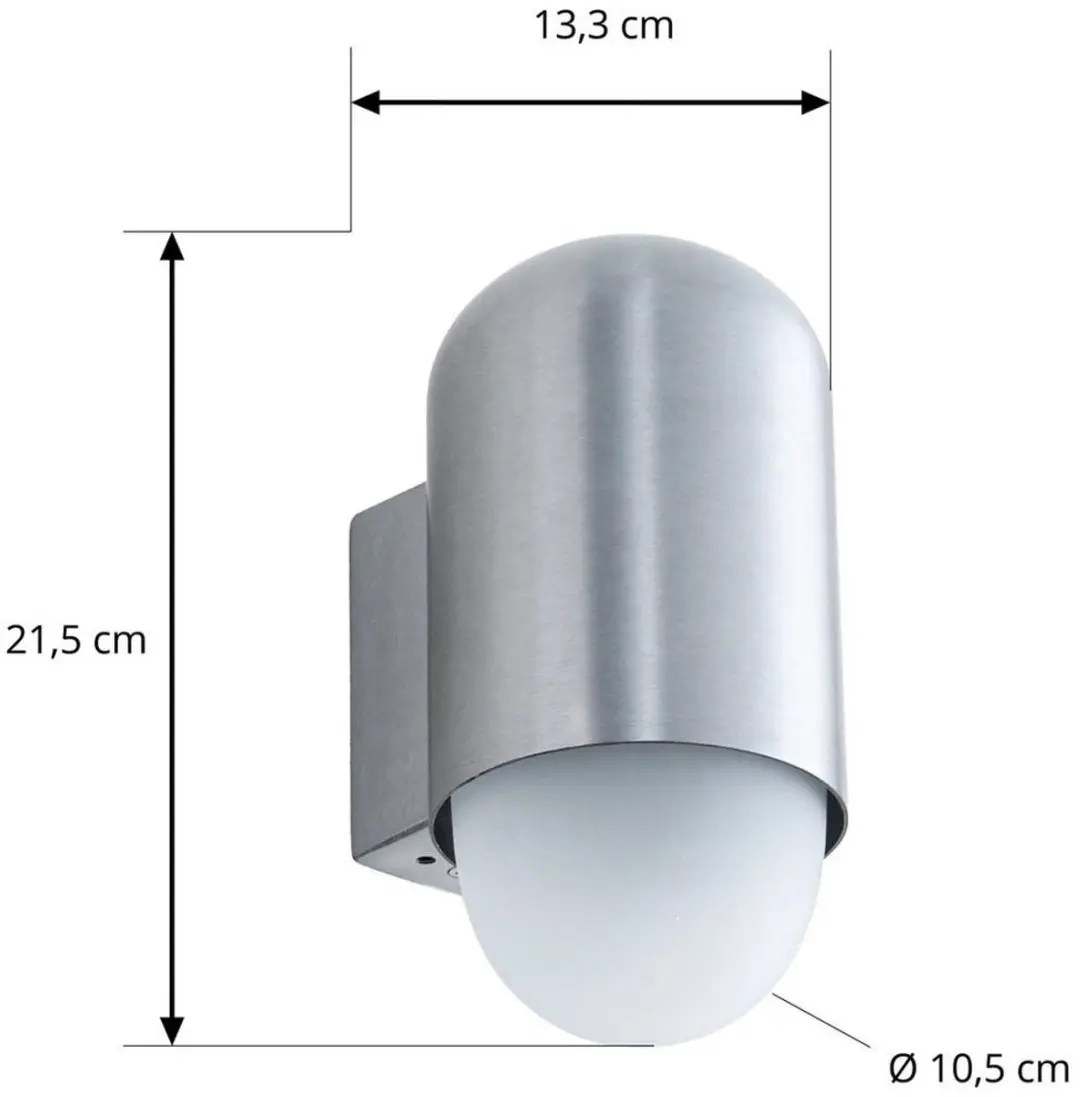 Lindby Wandlamp Buiten Aluminium 1 Licht E27