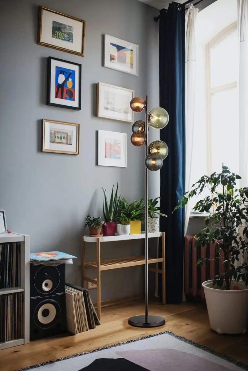 Globo Lenn Vloerlamp Metaal - Goud 179cm